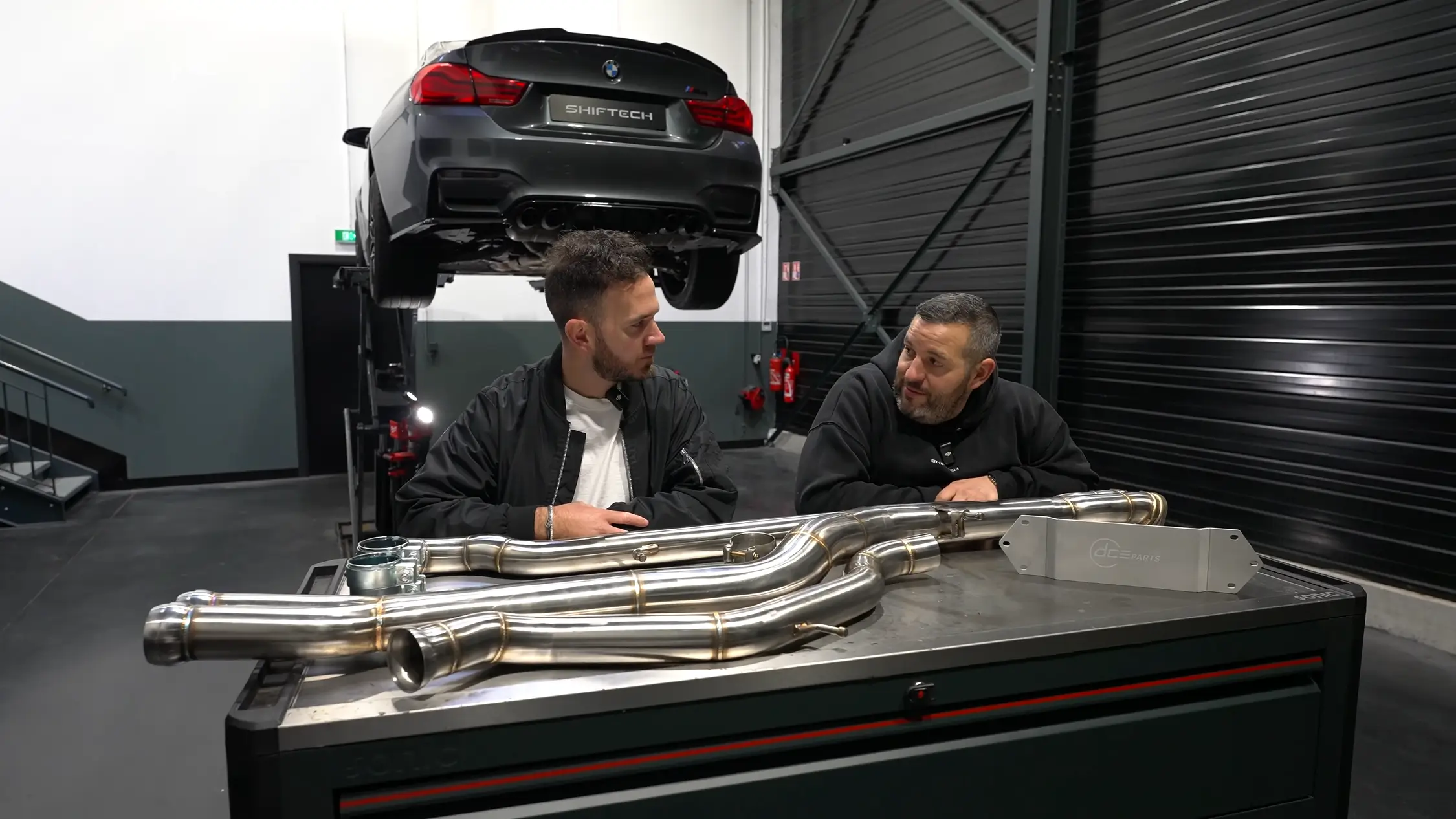 Bmw m4 competition f82 moteur s55 reprogrammation moteur stage 2 echapppement dce parts shiftech 00001