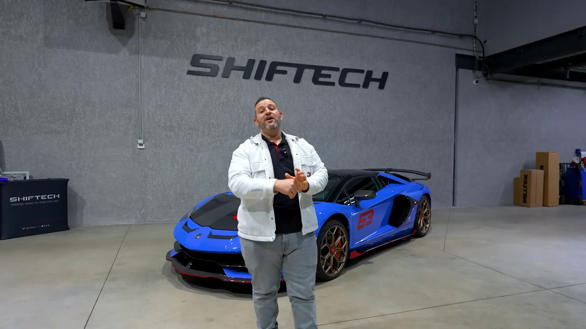 Echappement gintani lamborghini aventador svj v12 sound exhaust preparation shiftech 00