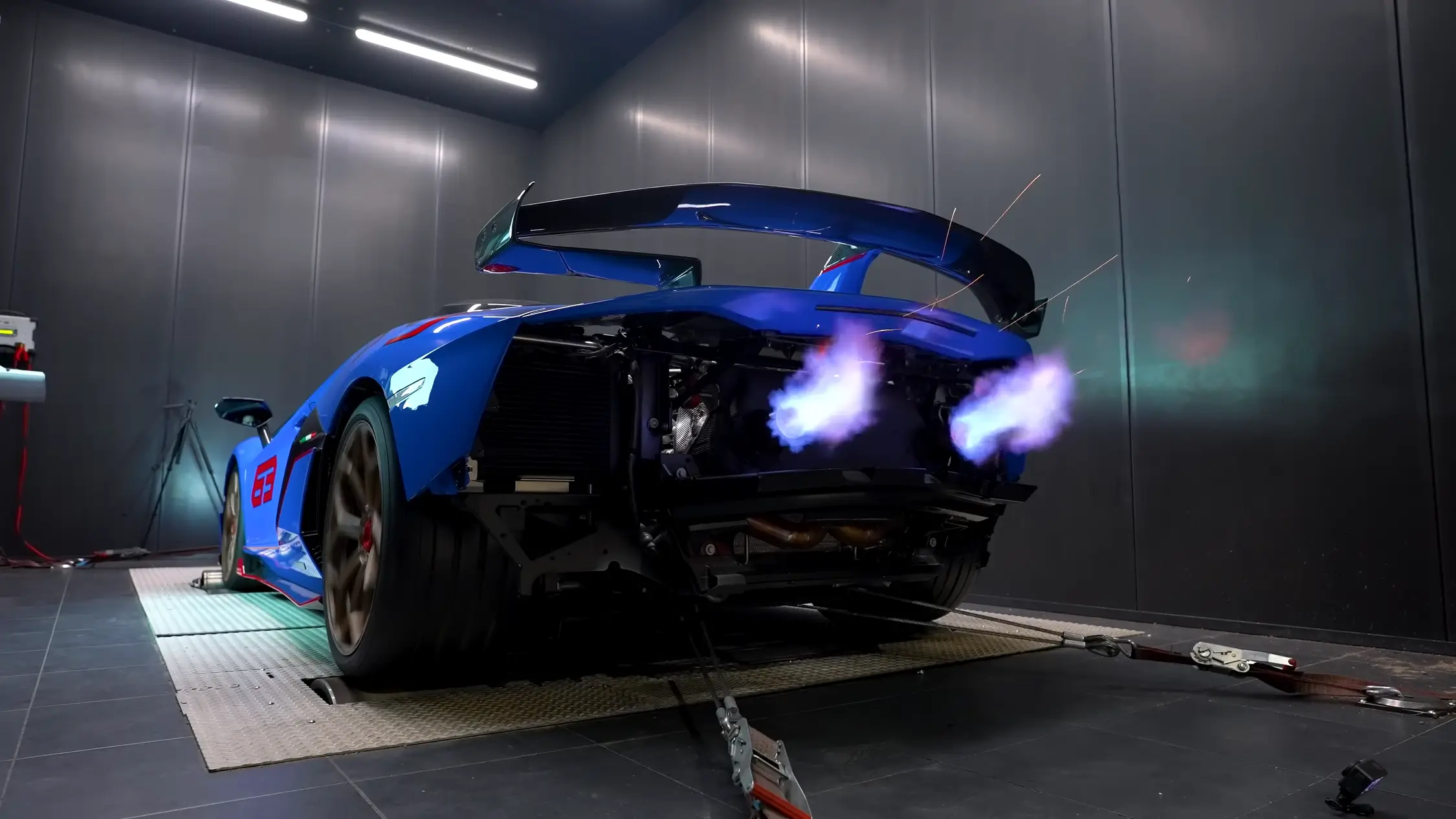Echappement gintani lamborghini aventador svj v12 sound exhaust preparation shiftech 12