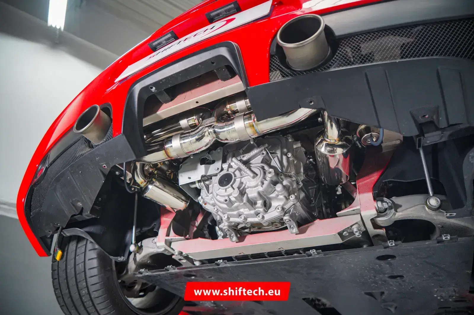 Installation echappement ipe preparation chassis ferrari 458 speciale shiftech 12 1697623087