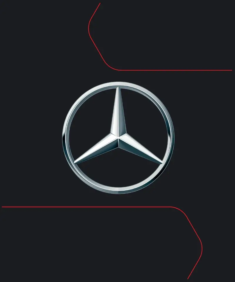 Logo marque voiture mercedes