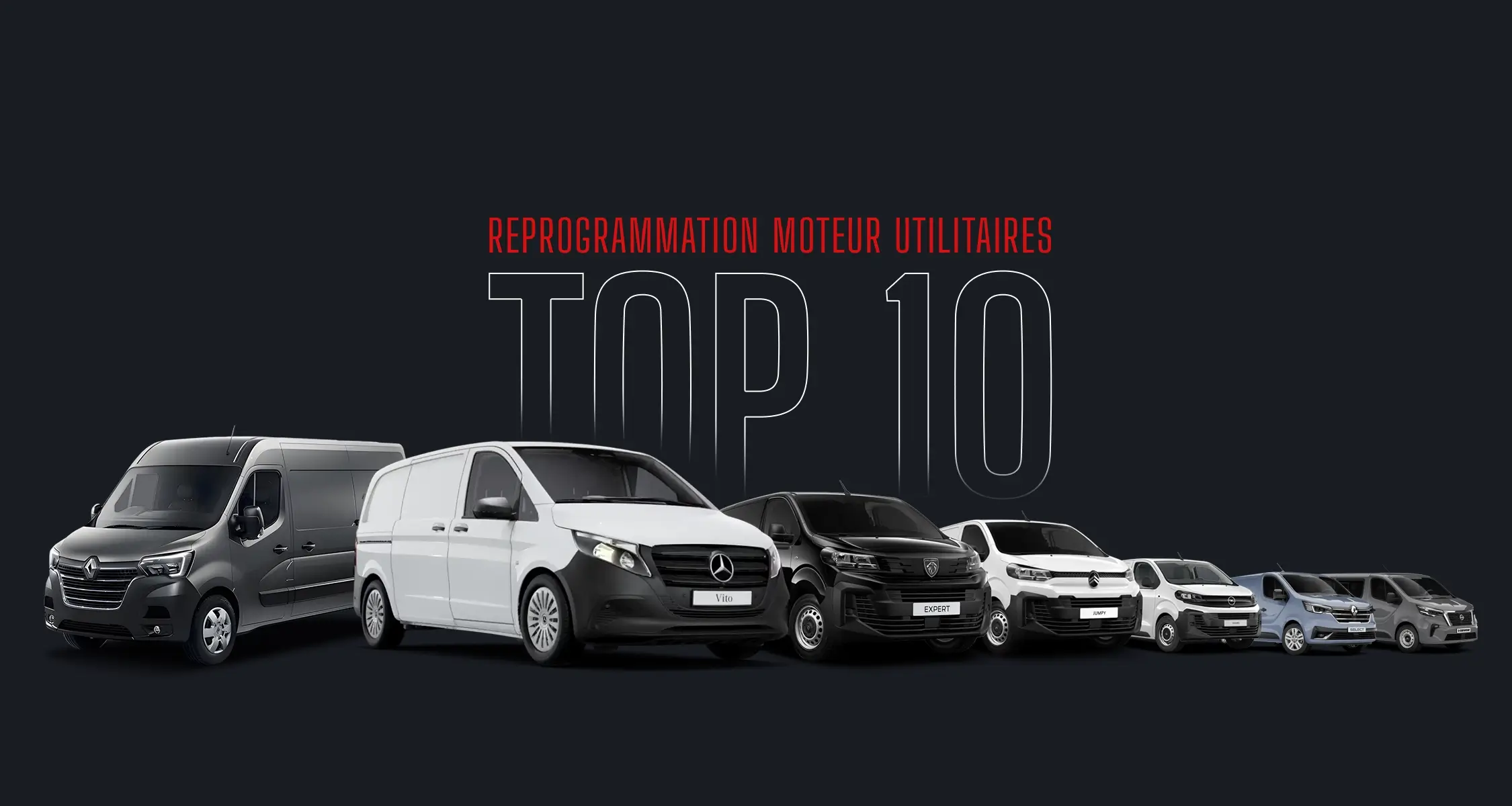 Reprogrammation moteur stage 1 top 10 utilitaires shiftech