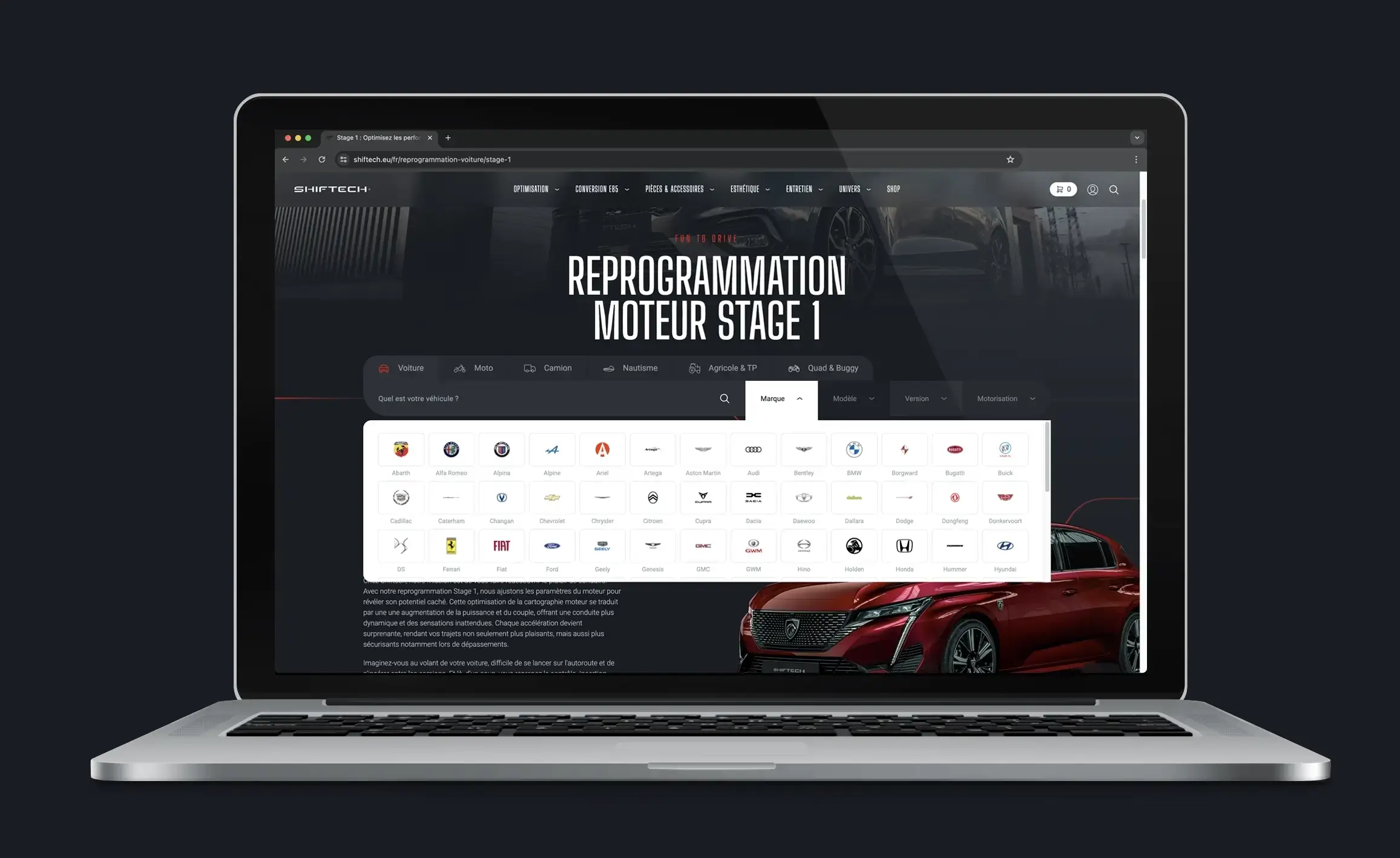 Shiftech changement site internet ecommerce 3