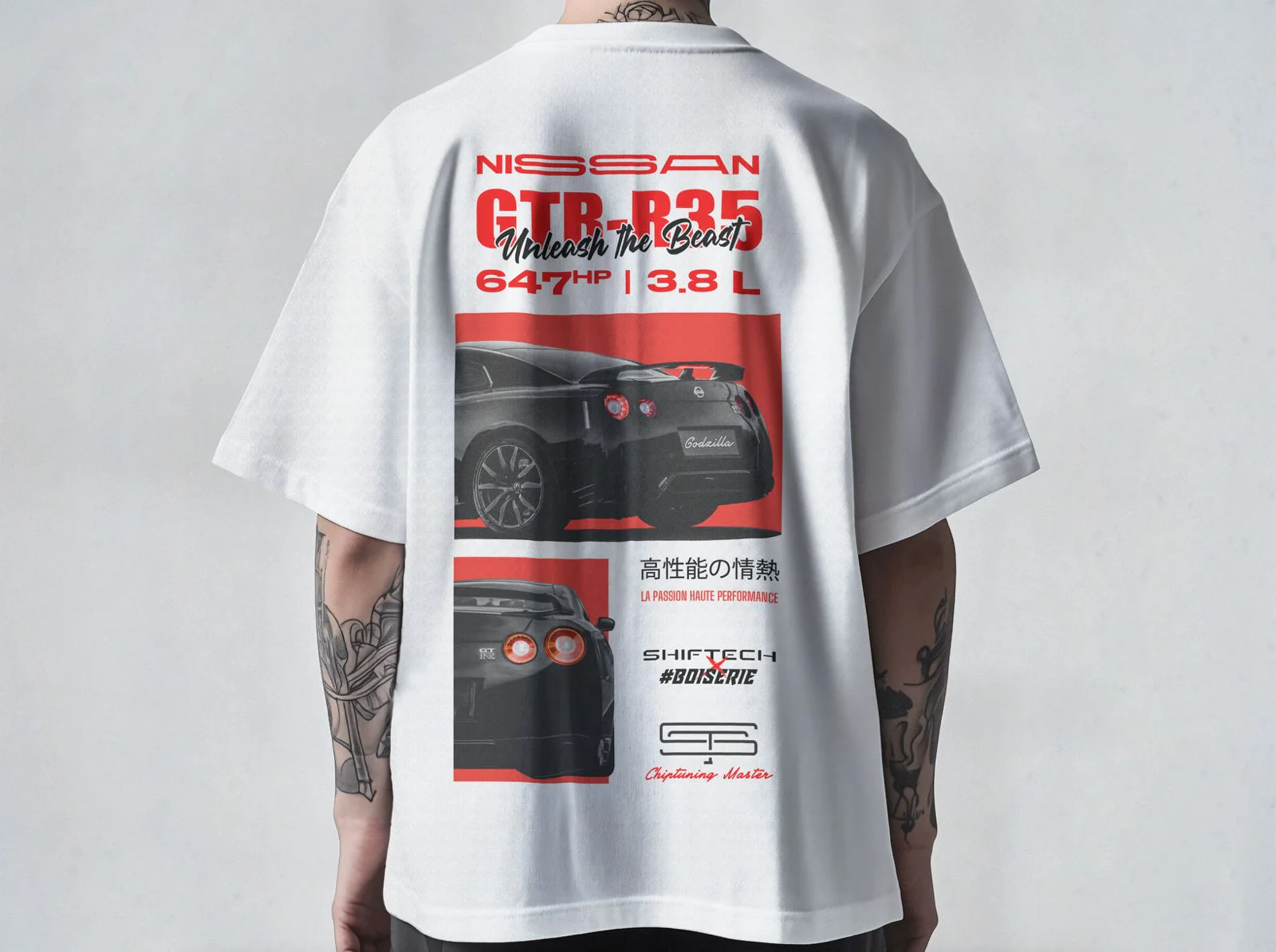 Tee shirt shiftech nissan gtr jdm lover