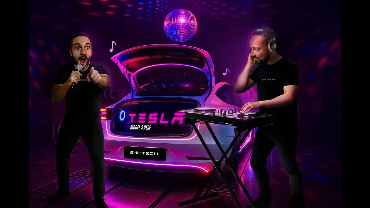 Tesla model 3 rerpogrammation moteur esthetique tesla model 3 showcar shiftech vehicule electrique 1280