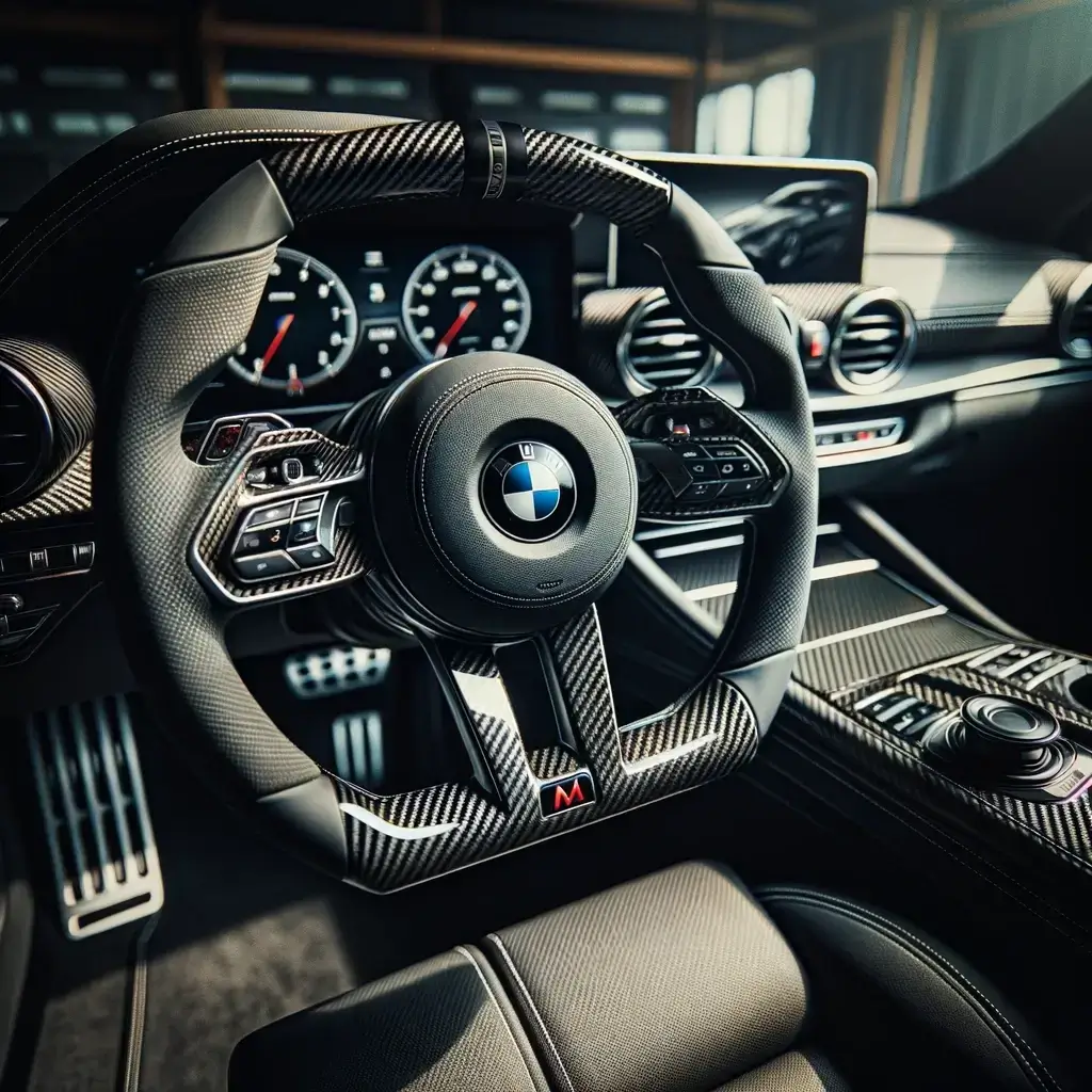 Volant carbone bmw m2 sur mesure personnalise shiftech